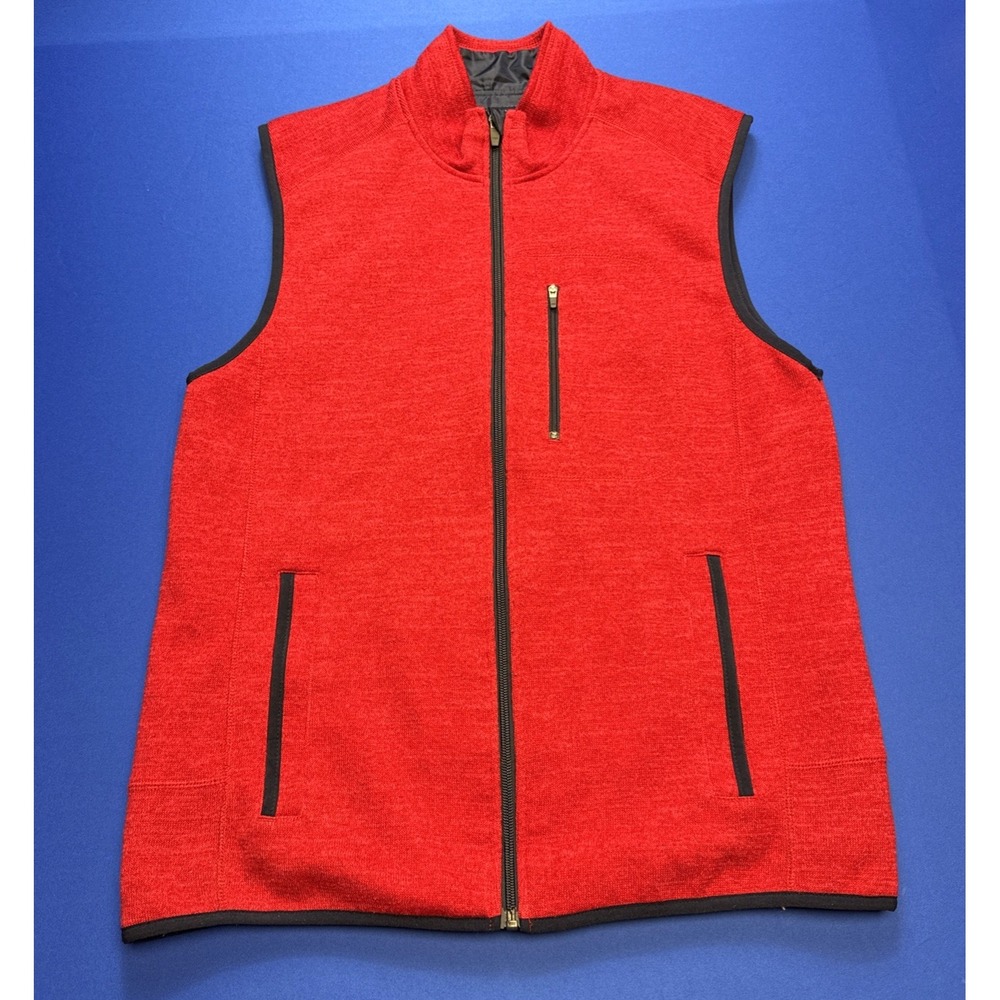 Johnnie-O West Coast Prep Vest Men's M Full Zip Jacket Heather‎ Knit Golf